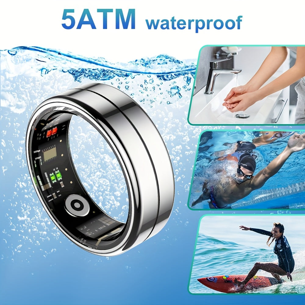 Youth Demon Smart Ring with 5ATM High Quality, Touch Screen, Lightweight Design, and Modern Look. Ideal for Business, Sports and Other Occasions, with Various Sports Modes. A Great Gift for Friends and Family., Daily Wearable Tech, Fitness Tracker,